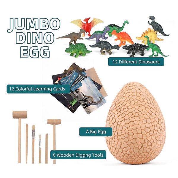 Early Learning Toys Giant Dinosaur Eggs 12 Unique Large Surprise Dinosaurs Ex Carousel 2