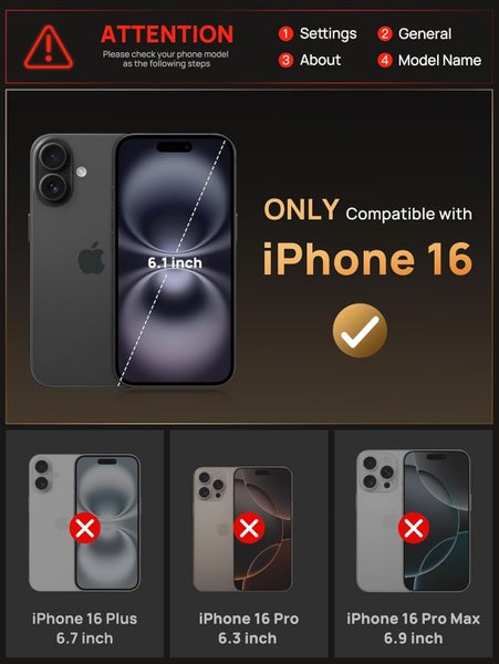 1x Shockproof wallet Cover for iPhone 16 Carousel 2