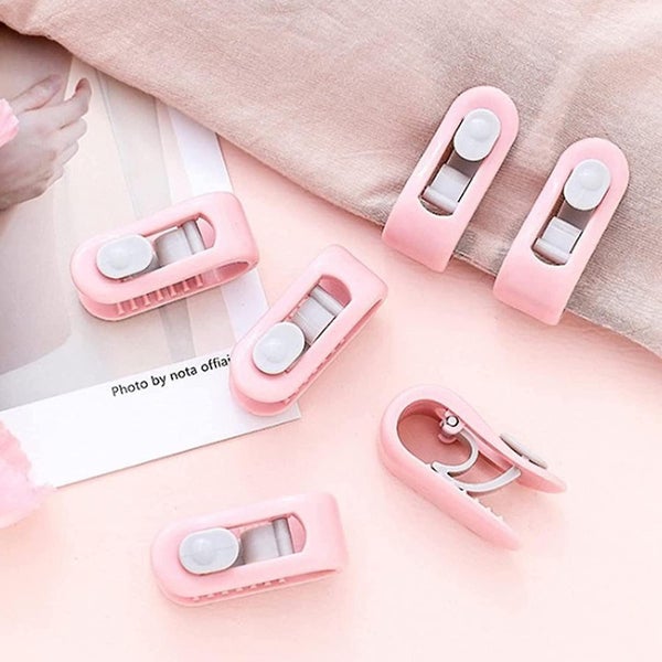 Quilt Clips, 12 Pieces High Elasticity Quilt Clips Plastic Bed Sheet Quilt Clips Carousel 5