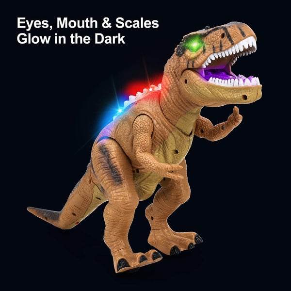 Remote Control Dinosaur Toys For Kids Light Up And Realistic Roaring Sound Tyr Carousel 4