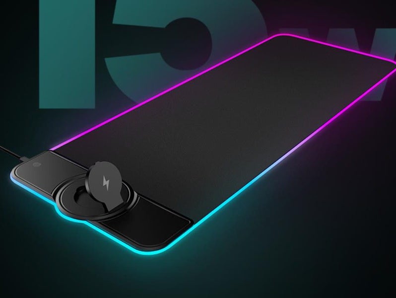 Wireless Charging RGB Mouse Pad LED Light Gaming Mouse Pad with Magsafe Charger Carousel 1