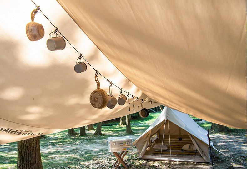 Hanging Rope Camping Accessories 4.3m Multi-purpose Clothesline Carousel 2