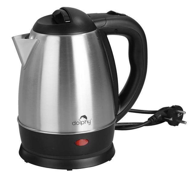 Dolphy Automatic 360o Single Touch Lid Locking Electric Kettle 1.2L - Silver Carousel 2