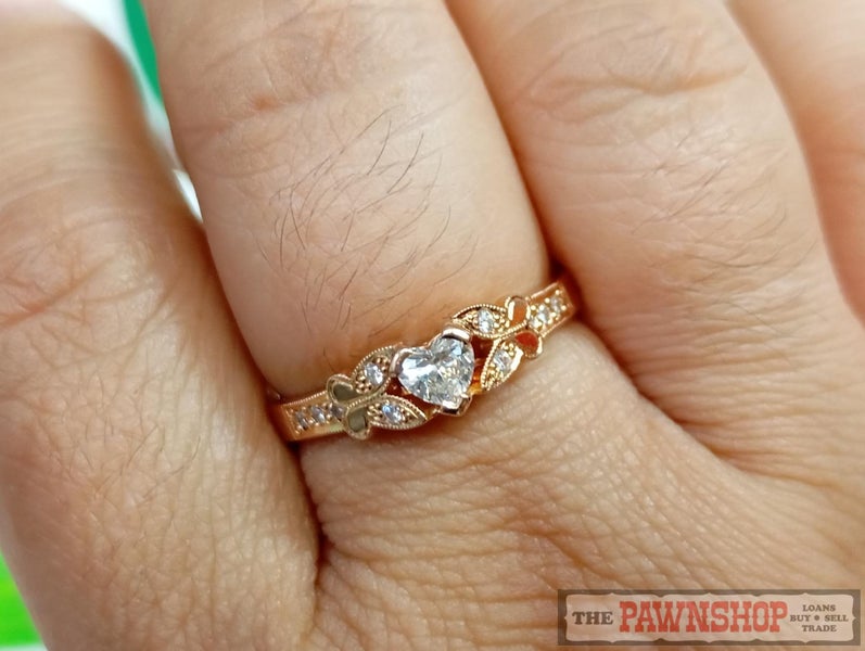 Handmade 18ct Rose Gold 0.50ct TDW Heart Diamond Dress Ring $8,500 Carousel 1