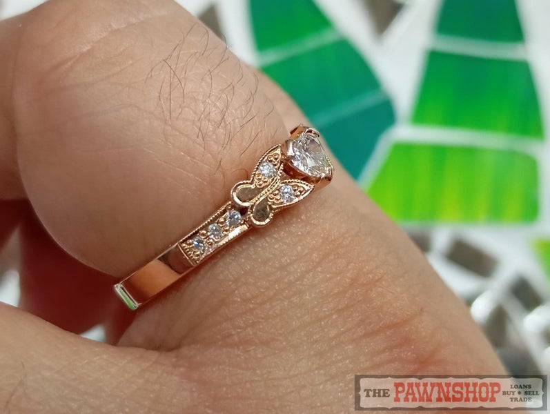 Handmade 18ct Rose Gold 0.50ct TDW Heart Diamond Dress Ring $8,50062863231395713112