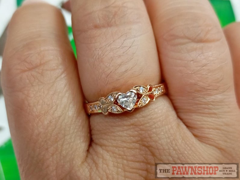 Handmade 18ct Rose Gold 0.50ct TDW Heart Diamond Dress Ring $8,500 Carousel 2