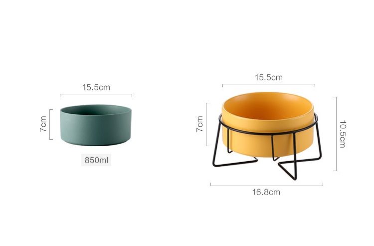 850ml Pet Bowl Feeder Ceramic Pet Bowl Feeder adorable Feeder Water Feeder Carousel 5