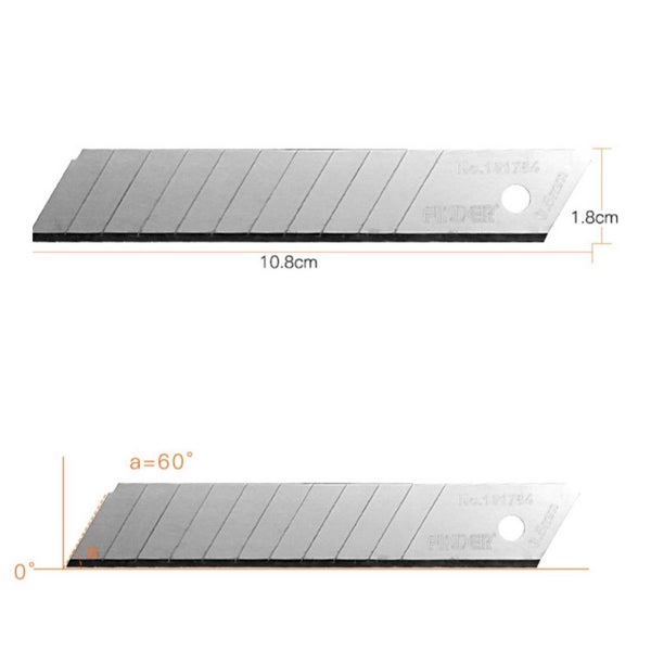 10PCS 18mm SK5 Blade Cutting Knife Blade Paper Art knife Blade Carousel 2