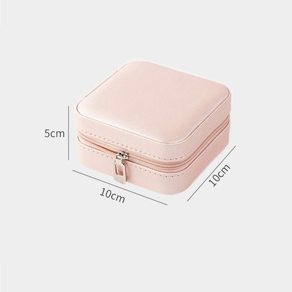 Jewelry Box Travel Comestic Jewelry Casket Organizer Makeup Lipstick Storag Carousel 2
