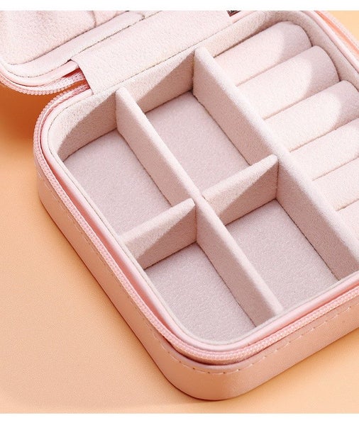 Jewelry Box Travel Comestic Jewelry Casket Organizer Makeup Lipstick Storag Carousel 4
