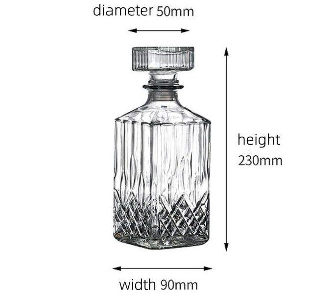 Whiskey Glass 7pcs Set Wine Bottle Glass Set Whiskey Decanter and Wine Glass63002898069890112