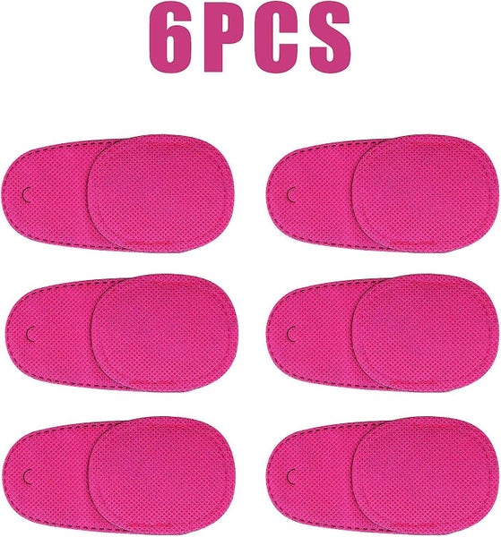 6 Pieces Eye Patches For Glasses purple Medium Reusable Eye Patches To Cover Carousel 2