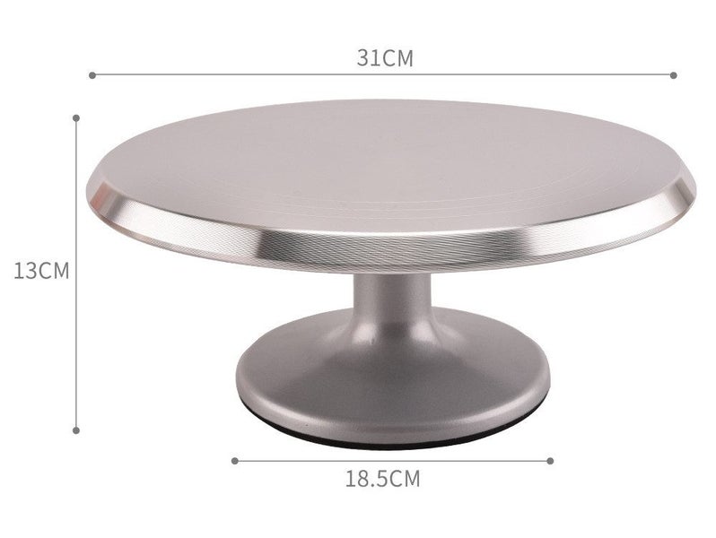 Rotatable Display Stand Aluminum Alloy 12 Inch Cake Stand Cake Display Stand Carousel 2