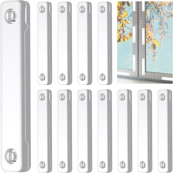 Set Of 12 - White Window Screen Magnets Carousel 1