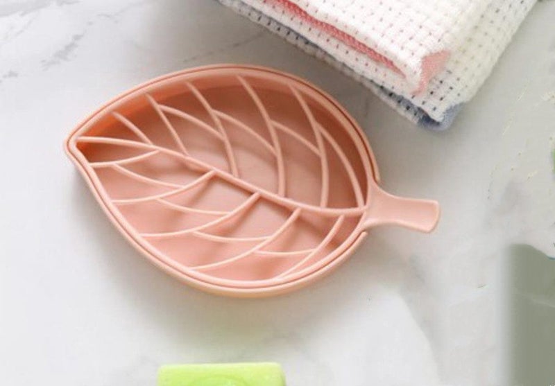 Leaf Soap Tray, Double-deck Soap Dish, Soap Dish for Bathroom, Soap Container Bo Carousel 1