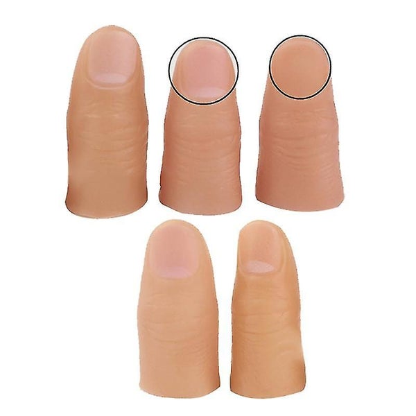 Fake Thumb 5pcs Finger Magic Trick Fake Soft Thumb Tip Close Up Stage Show Pro Carousel 5