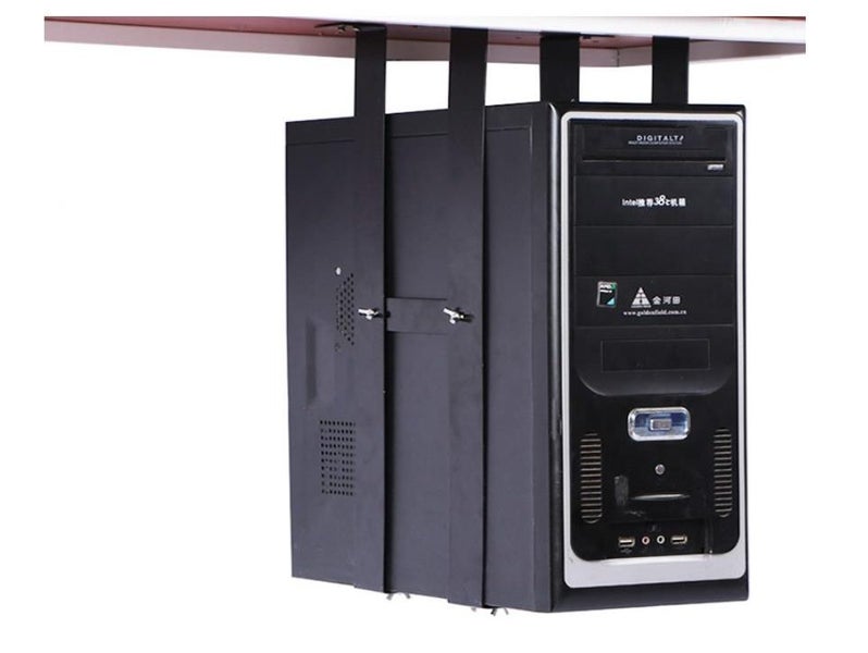 Universal PC Case Holder Under Desk Computer Rack Computer Hanger Host Box Stand Carousel 1