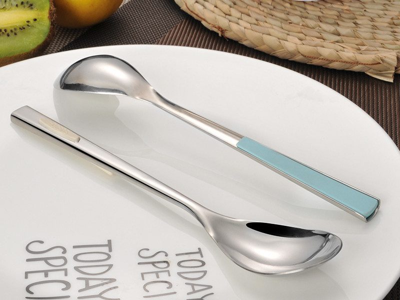 Spoon and Chopsticks Set with Storage Box, 3 PCS Flatware Set, 3PCS Tableware Se Carousel 9