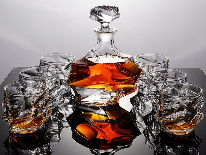 7PCS Wine Bottle and Glass Set Wine Decanter Set for Brandy Whiskey (1 Wine Bott64396788897665110