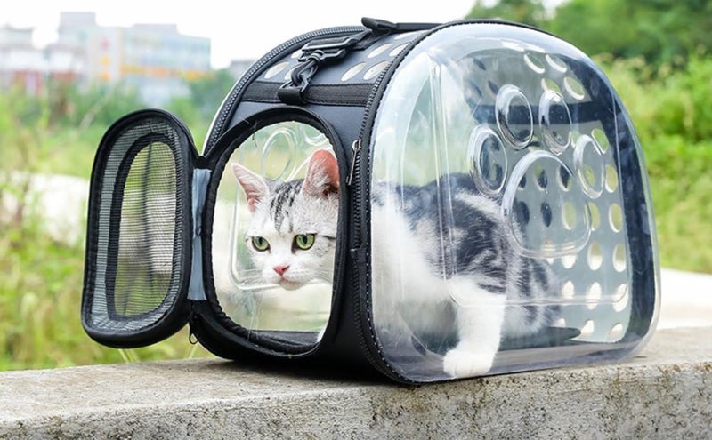 Pet Carrier Bag Portable Clear Cat Dog Comfort Tote Travel Bag Carousel 6