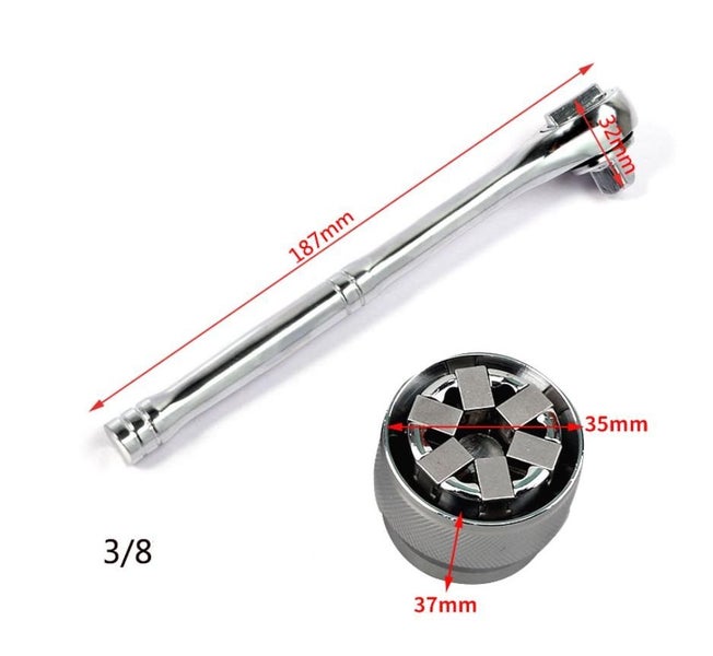 Adaptive ratchet socket wrench Carousel 1