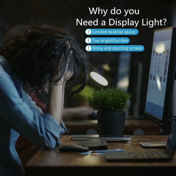 Screen Bar Light LED Desk Lamp PC Computer Laptop Hanging Screenbar USB Light Carousel 2