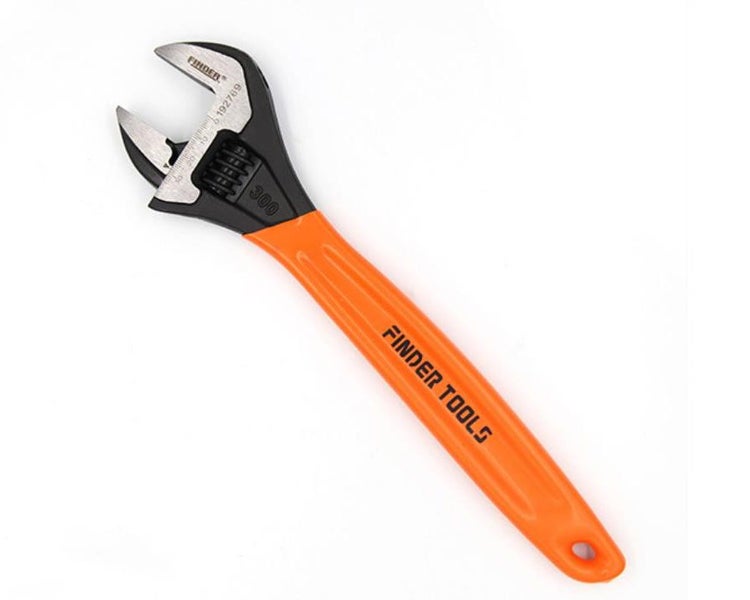 12 Inches Adjustable Wrench Bathroom Monkey Wrench Adjustable Wrench with Orange Carousel 1