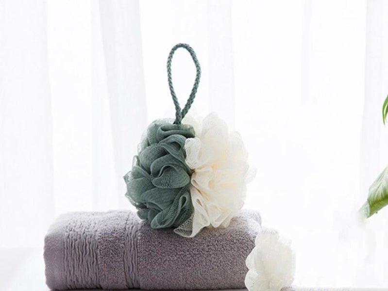 Shower Ball Bath Ball Shower Puff Pouf Ball for Body Mesh Shower Pouf for Fine C Carousel 2