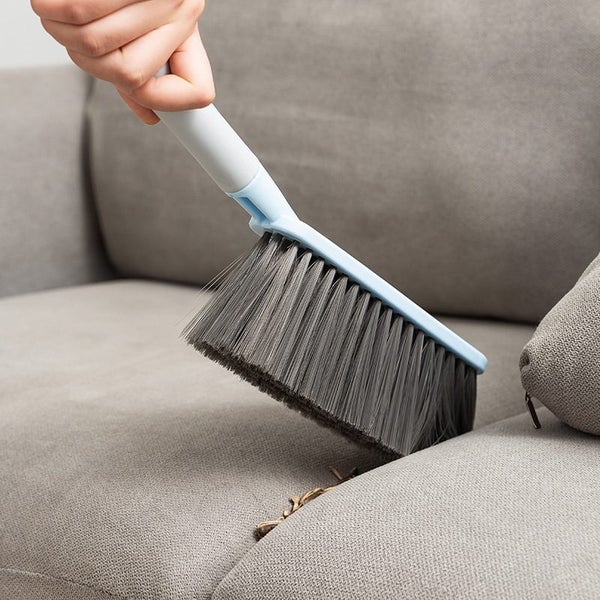 Household Soft Bristles Brush Dust Brush Cleaning Broom Dust Broom Blue Carousel 1