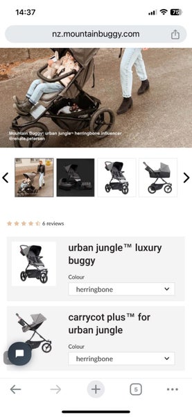 Mountain Buggy Pram and Carrycot - NEW Carousel 7