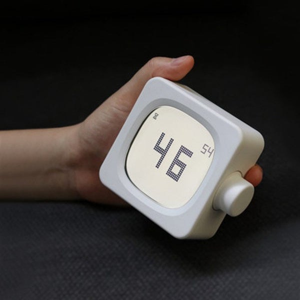 Digital Alarm Clock LED Time Display Glowing Night Lamp Adjustable Brightness Carousel 1