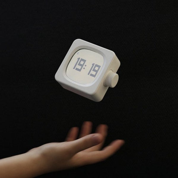 Digital Alarm Clock LED Time Display Glowing Night Lamp Adjustable Brightness Carousel 8