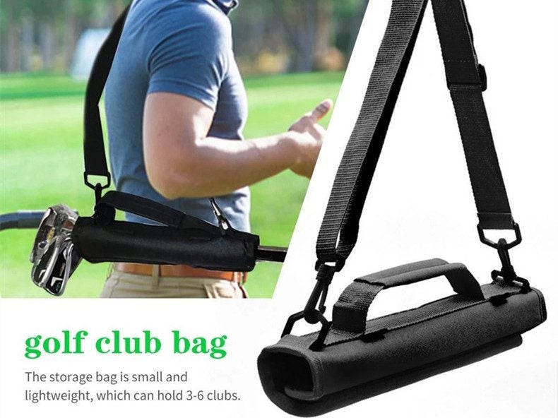 Golf Club Bag, Portable Golf Club Carrier, Golf Carry Bag, Golf Cross-body Bag Carousel 1
