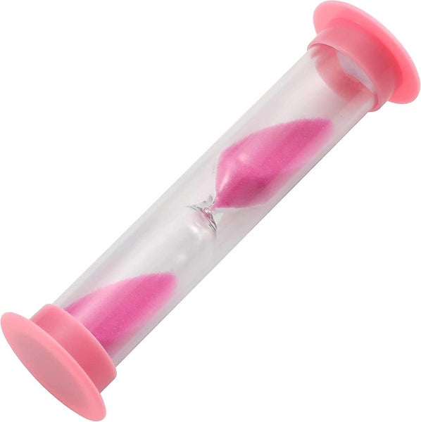 Pink Plastic Hourglass 60 Seconds / 1 Minute Hourglass For Kitchen Bathro Carousel 1