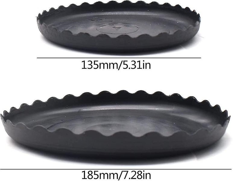 Plant Pot Coaster, Dbaily 12pcs 13.5cm Round Saucer + 12pcs 18.5cm Plastic Flowe Carousel 2