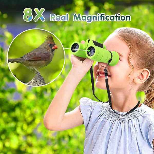Binoculars For Kids High-resolution 8x21, Gift For Boys & Girls Shockproof Compa Carousel 2
