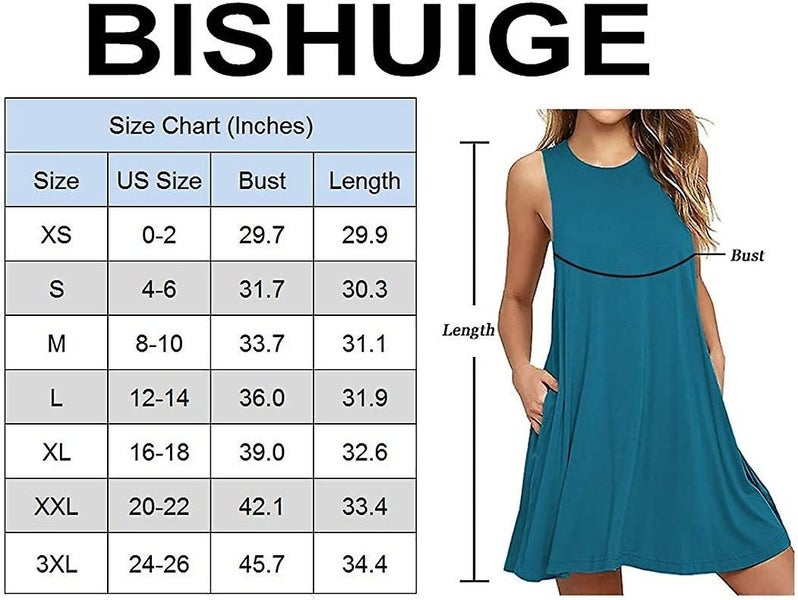 Women Summer Casual Round Neck T Shirt Dresses Beach Cover Up Plain Tank Dress Carousel 2