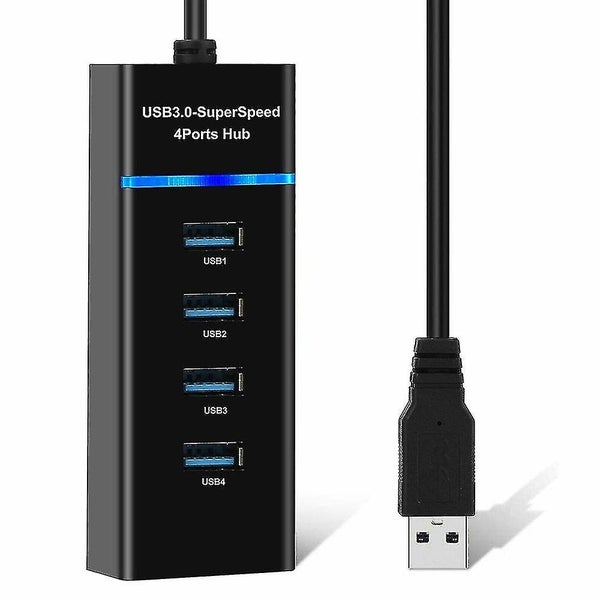 Splitter 4-port Usb 3.0 Hub Multi Adapter 5gbps High Speed For Pc Desktop Lapt Carousel 1