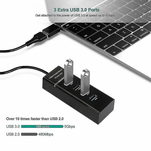 Splitter 4-port Usb 3.0 Hub Multi Adapter 5gbps High Speed For Pc Desktop Lapt Carousel 2