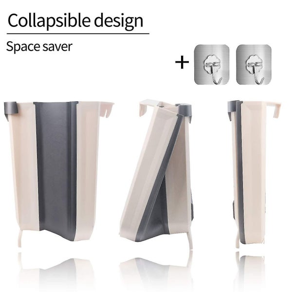 Hanging Trash Can For Kitchen Foldable Waste Bins Collapsible Garbage Can Carousel 2