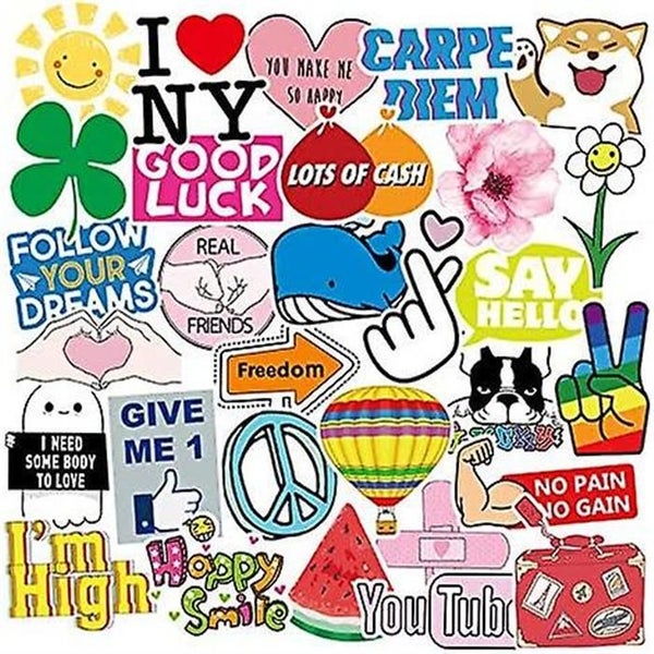 Cool Sticker Stickers For Water Bottles Big 100pcs pack Cute waterproof aestheti Carousel 1