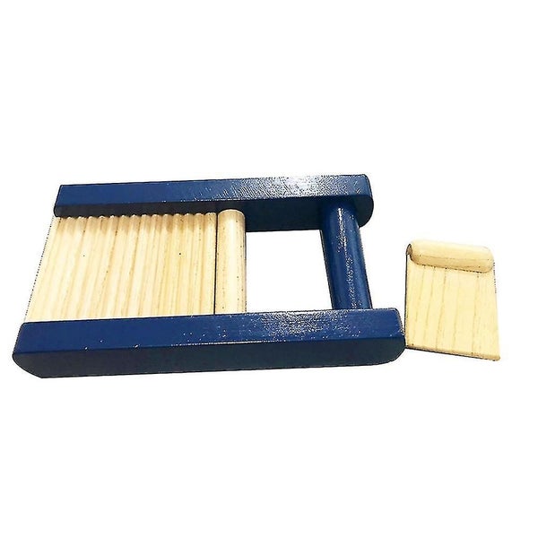 1 Musical Washboard 1 Percussion Tool Blue With Wooden Scraper Carousel 2