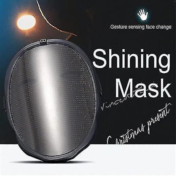 Diy Mask Bluetooth Led Lights Up Display Party Picture Editing Animation Tex t Carousel 2