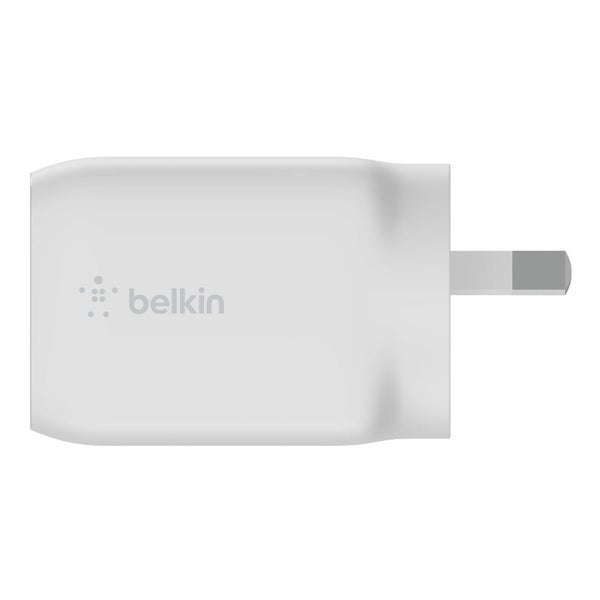 Belkin BOOST UP Dual USB-C Wall Charger - GaN Technology 65W with PPS Carousel 2