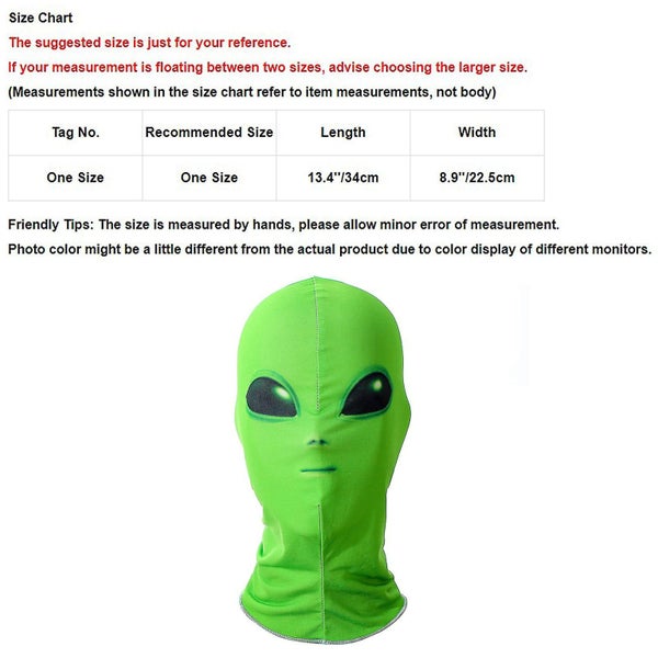 Green Et Alien Masks Halloween Mask Halloween Cosplay Movie Actors Ufo Alien F Carousel 5