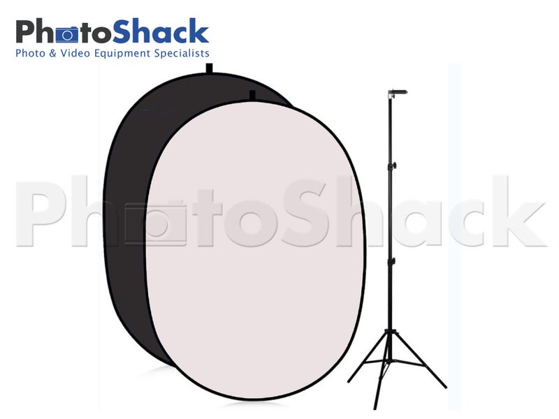 Black/White Collapsible Background Stand Set Carousel 1