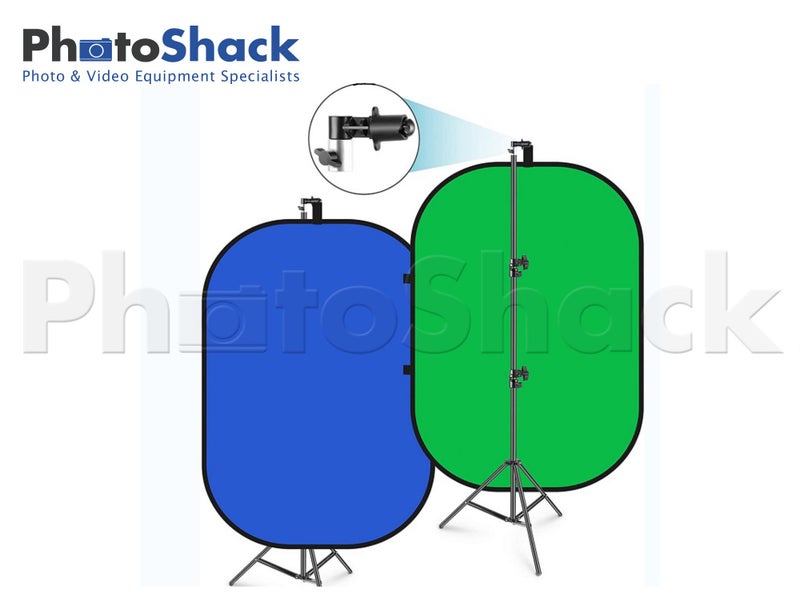 Green/Blue Collapsible Background Stand Set Carousel 2