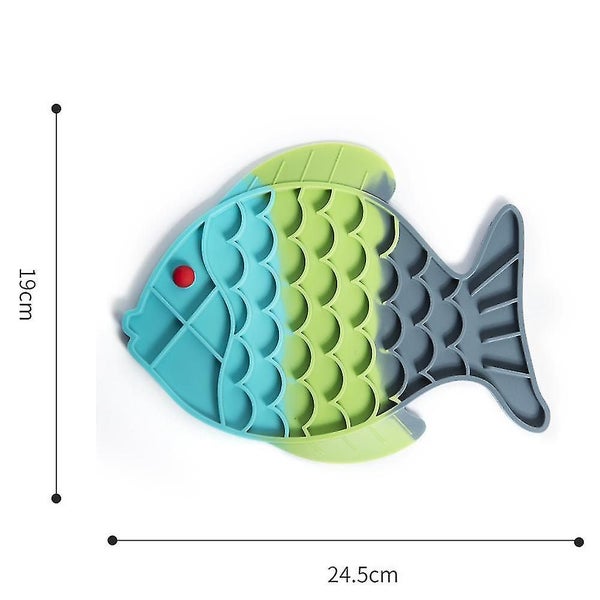 Cat Slow Feeder Mat, Cat Distraction Licking Mat For Cats - Cat Interactive Mat Carousel 2