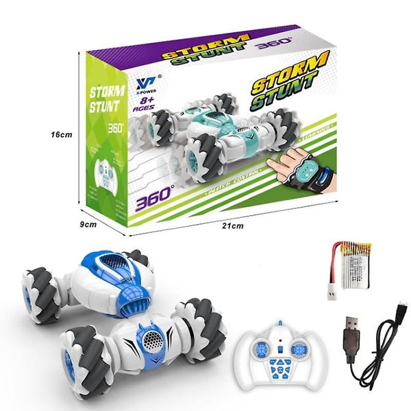 Rc Stunt Car Remote Control Watch Gesture Sensor Deformable Electric Toy Cars Carousel 1