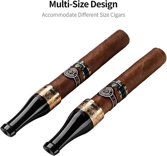Cigar Mouthpiece Set For Men And Women Cigar Pipe Holder With 4 Sizes color:bl64554669023105112
